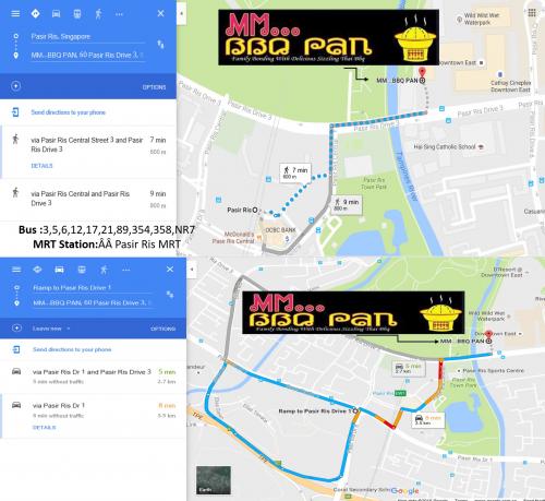 direction map to MM BBQ Pan