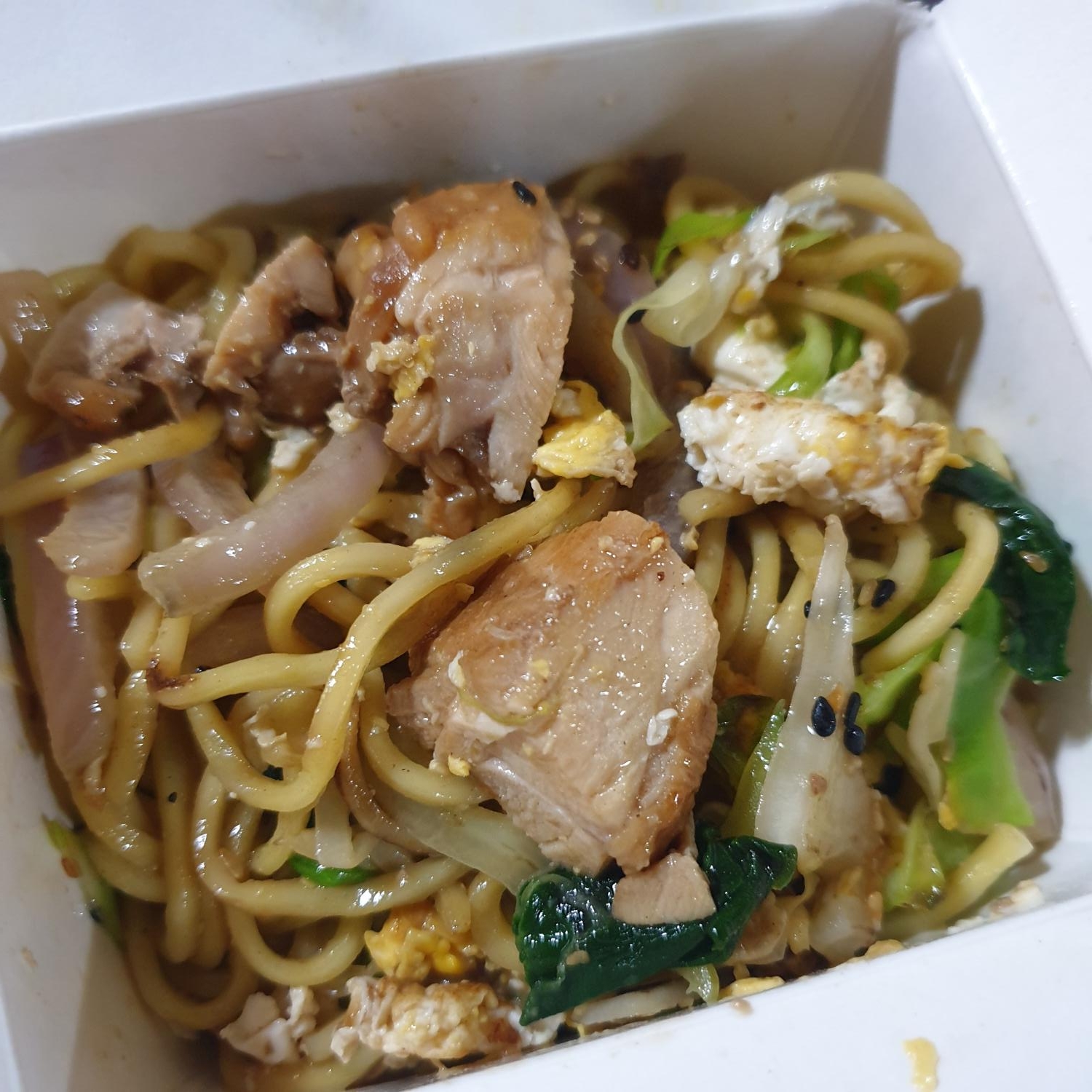 Fresh Ramen w Grilled Chicken + Baby Spinach