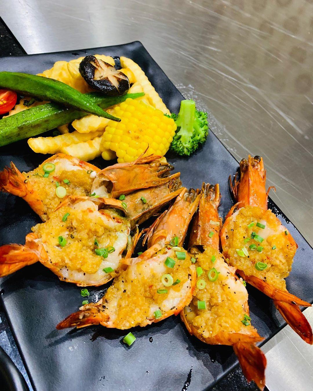 Garlic Prawn Teppanyaki