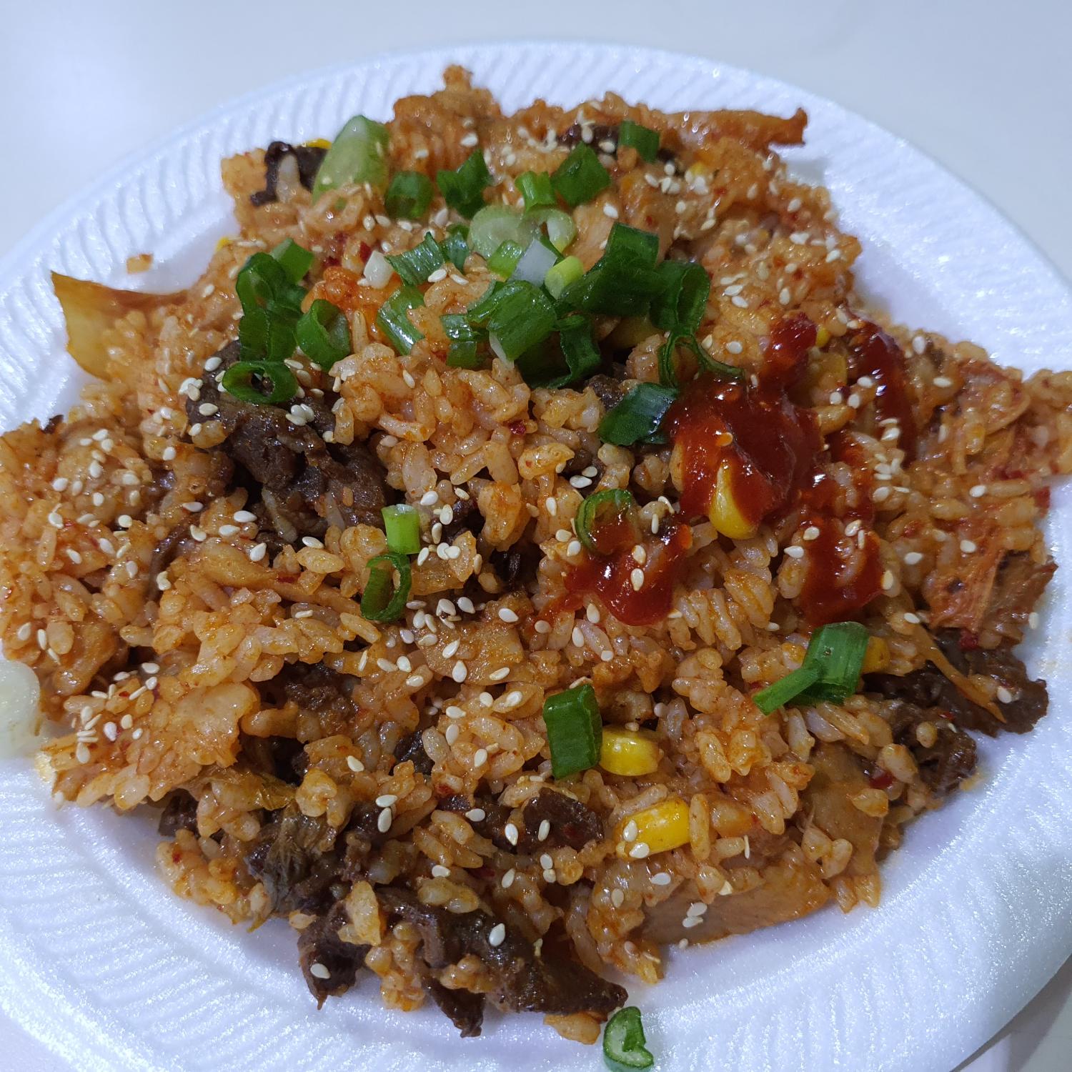 Kimchi Fried Rice with Bulgogi