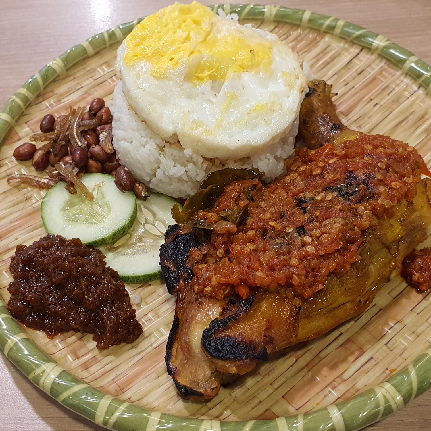 Nasi Lemak Ayam Balado