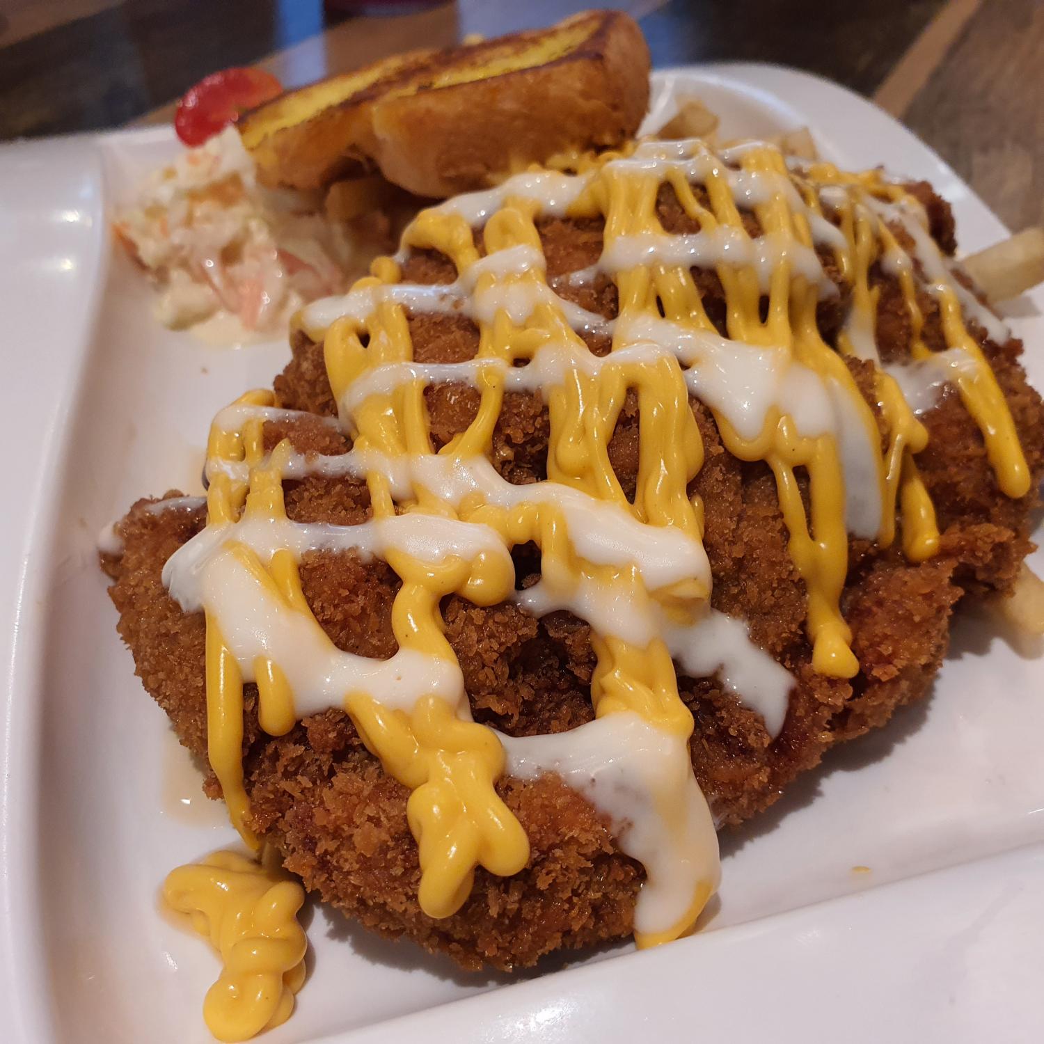 Cheesy Coconut Chicken Cutlet