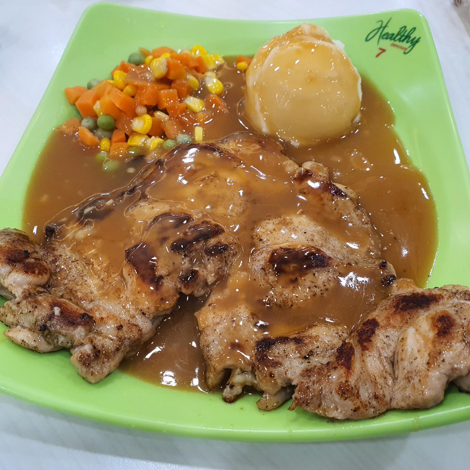 Chicken Chop with Mushroom Sauce