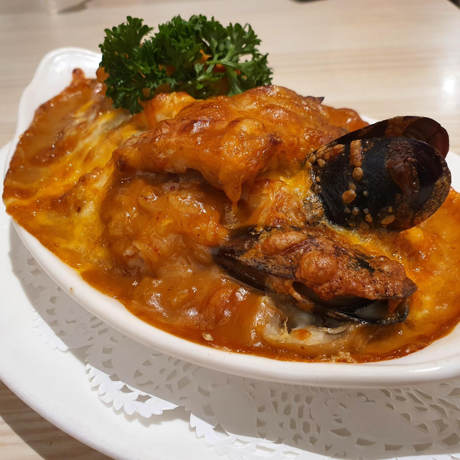 Fisherman's Catch Baked Rice