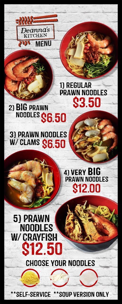 Deanna's Kitchen Menu