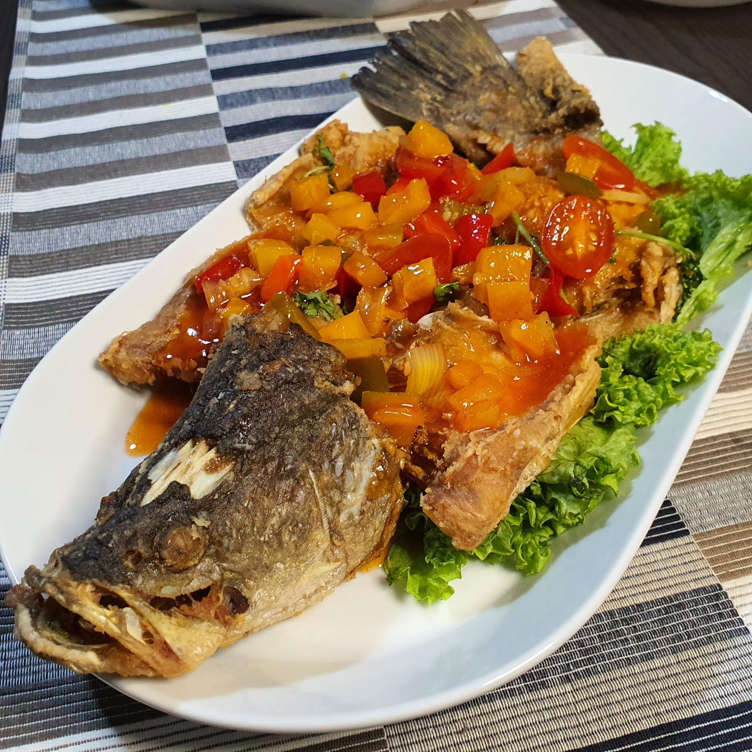 Crispy Fish with Sweet and Sour Sauce
