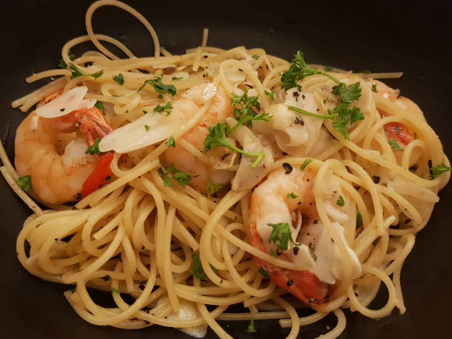 Aglio Olio Prawn