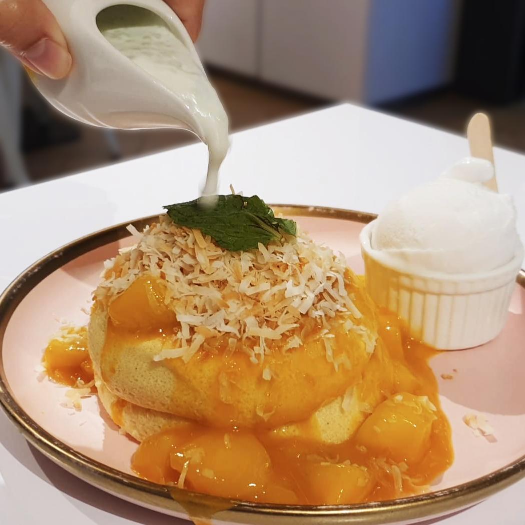 Mango and Coconut Pancake