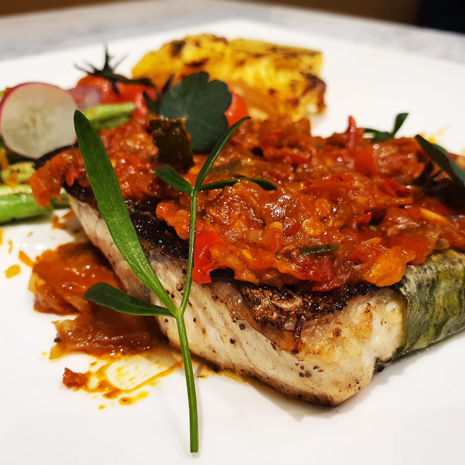 Pan-seared Barramundi