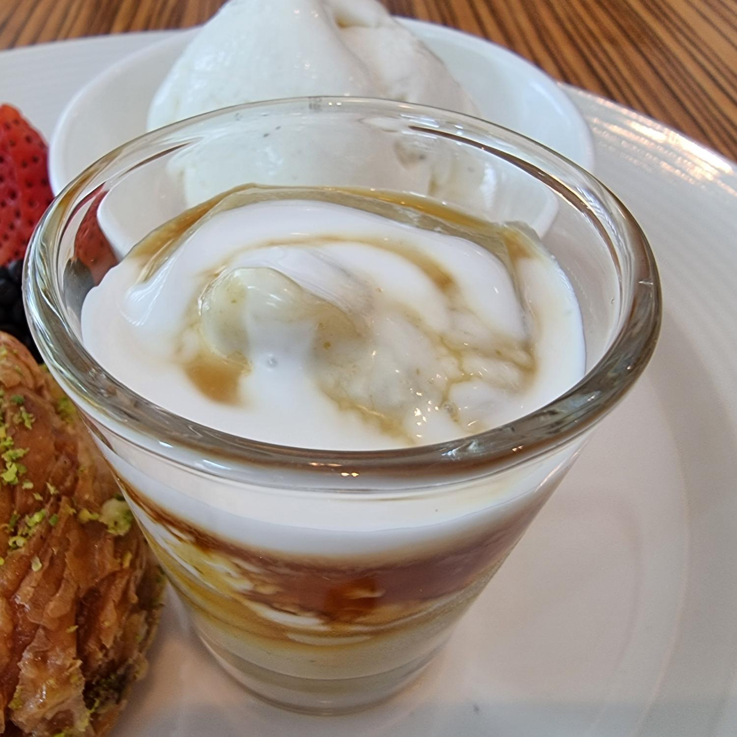 Durian Pengat with Gula Melaka Syrup