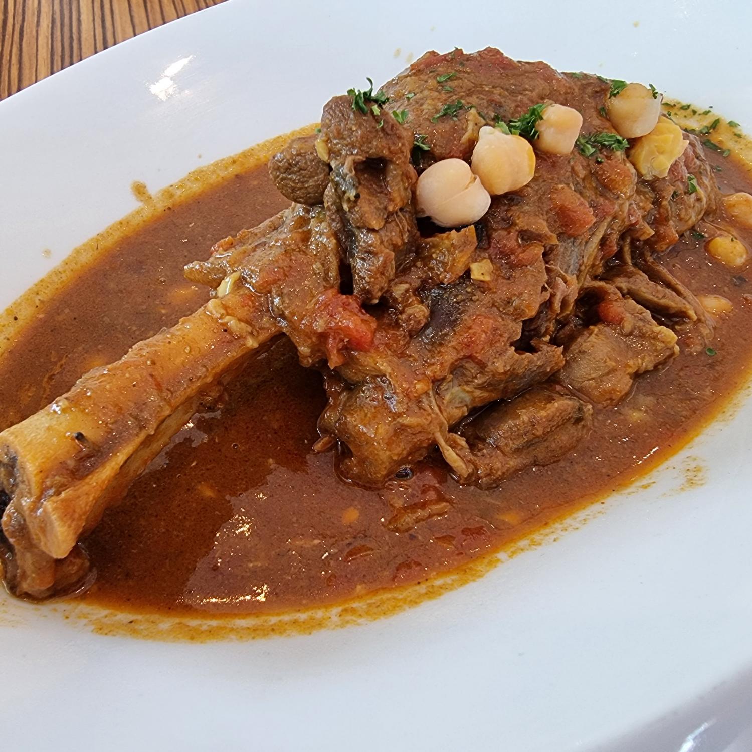 Braised Lamb Shank with Moroccan Spice