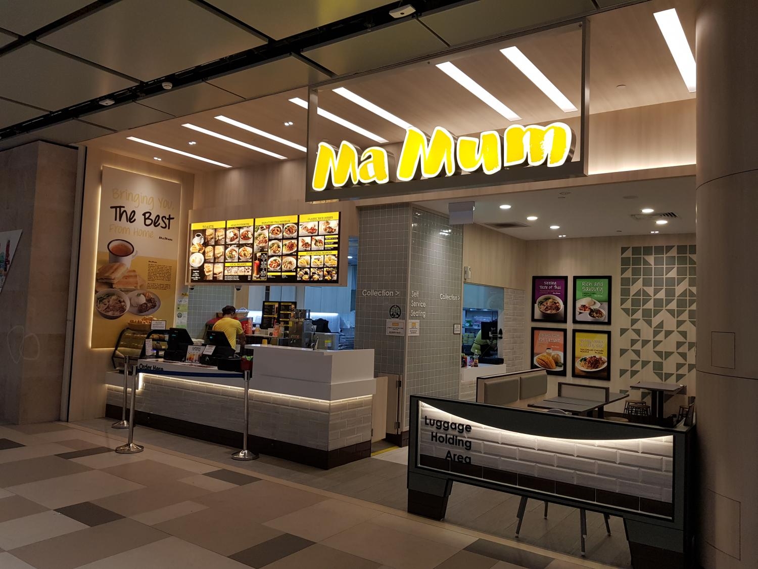 Ma Mum at Changi Airport Terminal 4