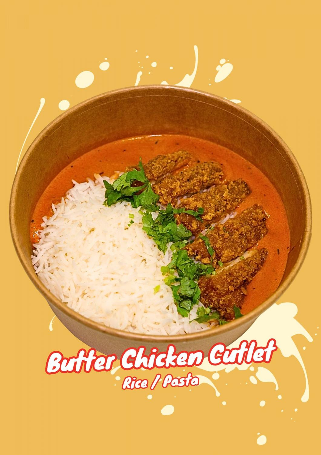 Butter Chicken Cutlet Rice