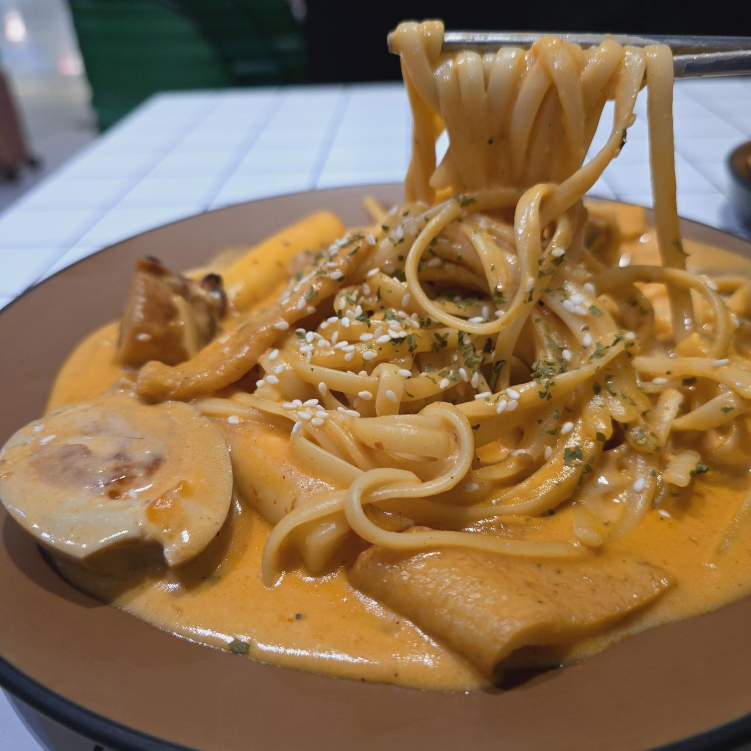 Rose Tteokbokki Pasta