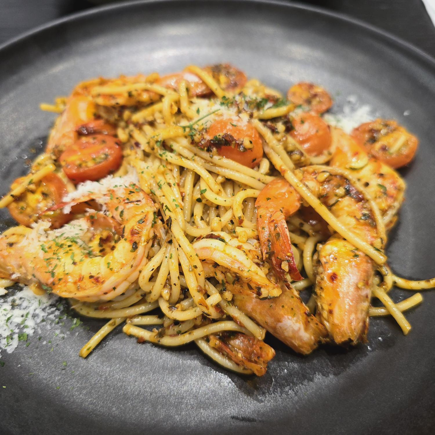 Tiger Prawn Aglio Olio