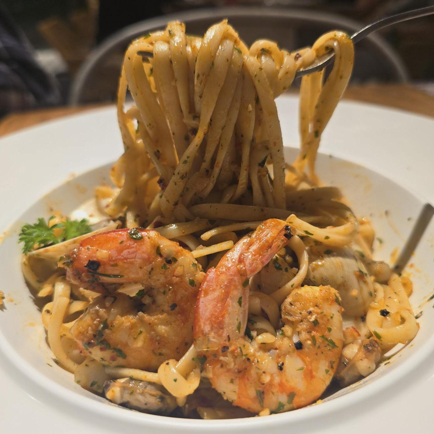 Seafood Aglio Olio