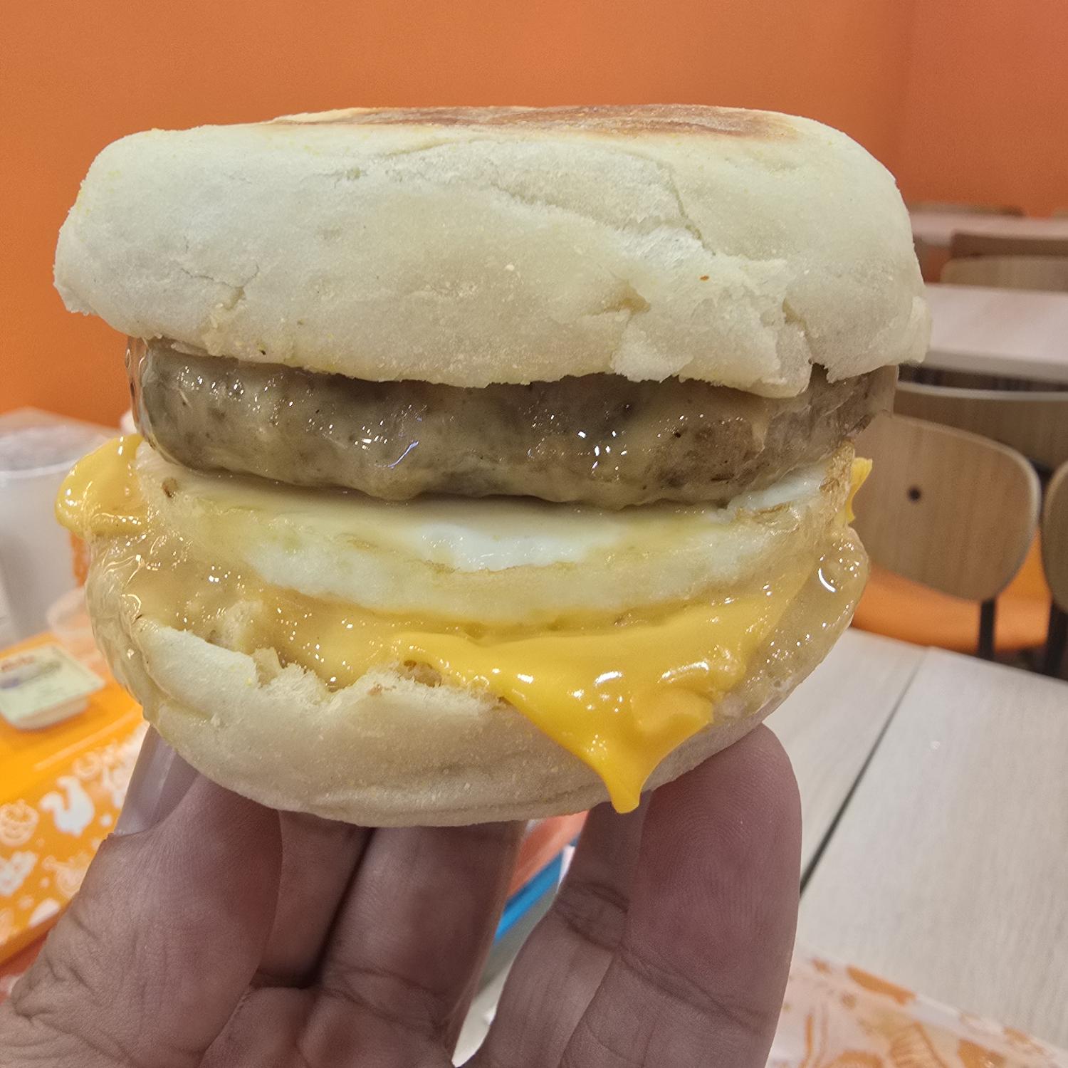 Poppy Sausage Egg Muffin