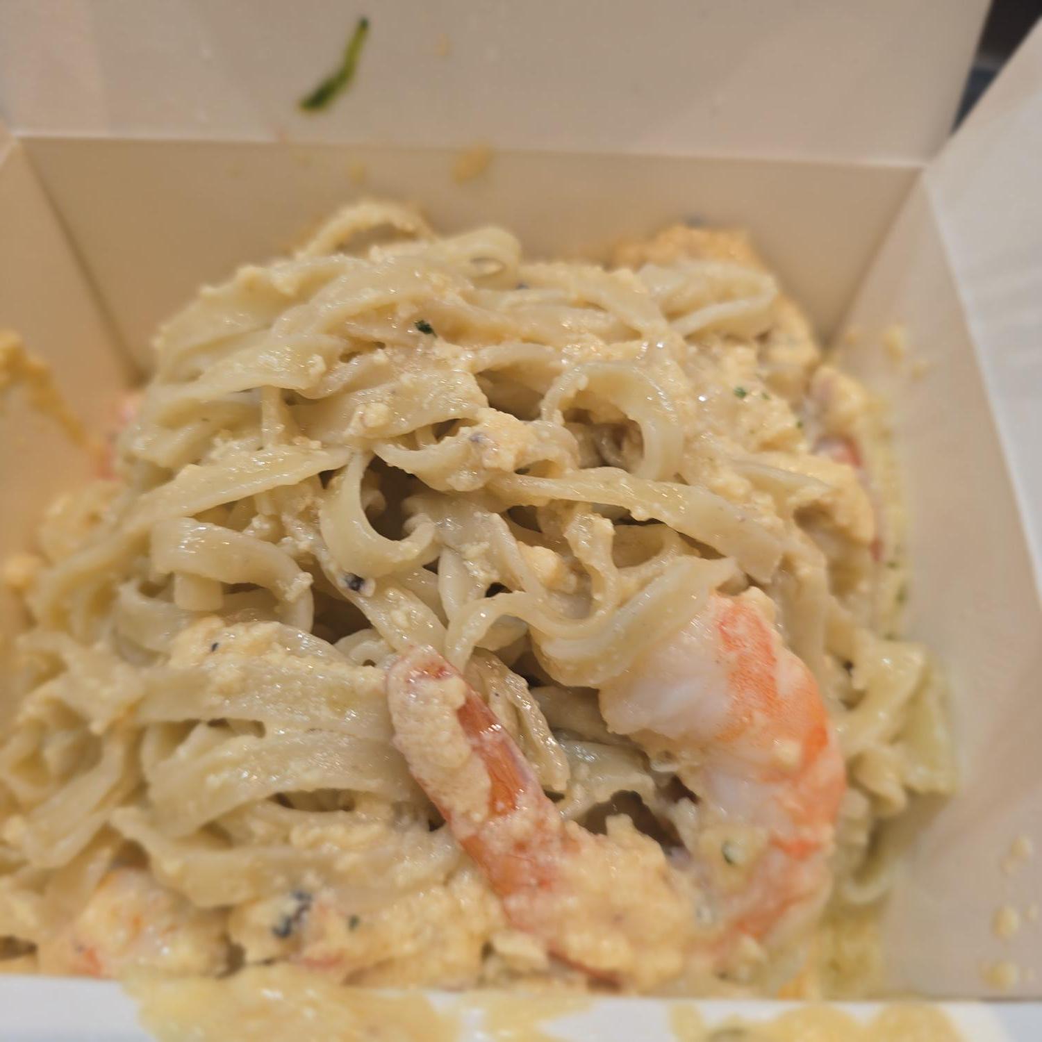 Carbonara with Prawns
