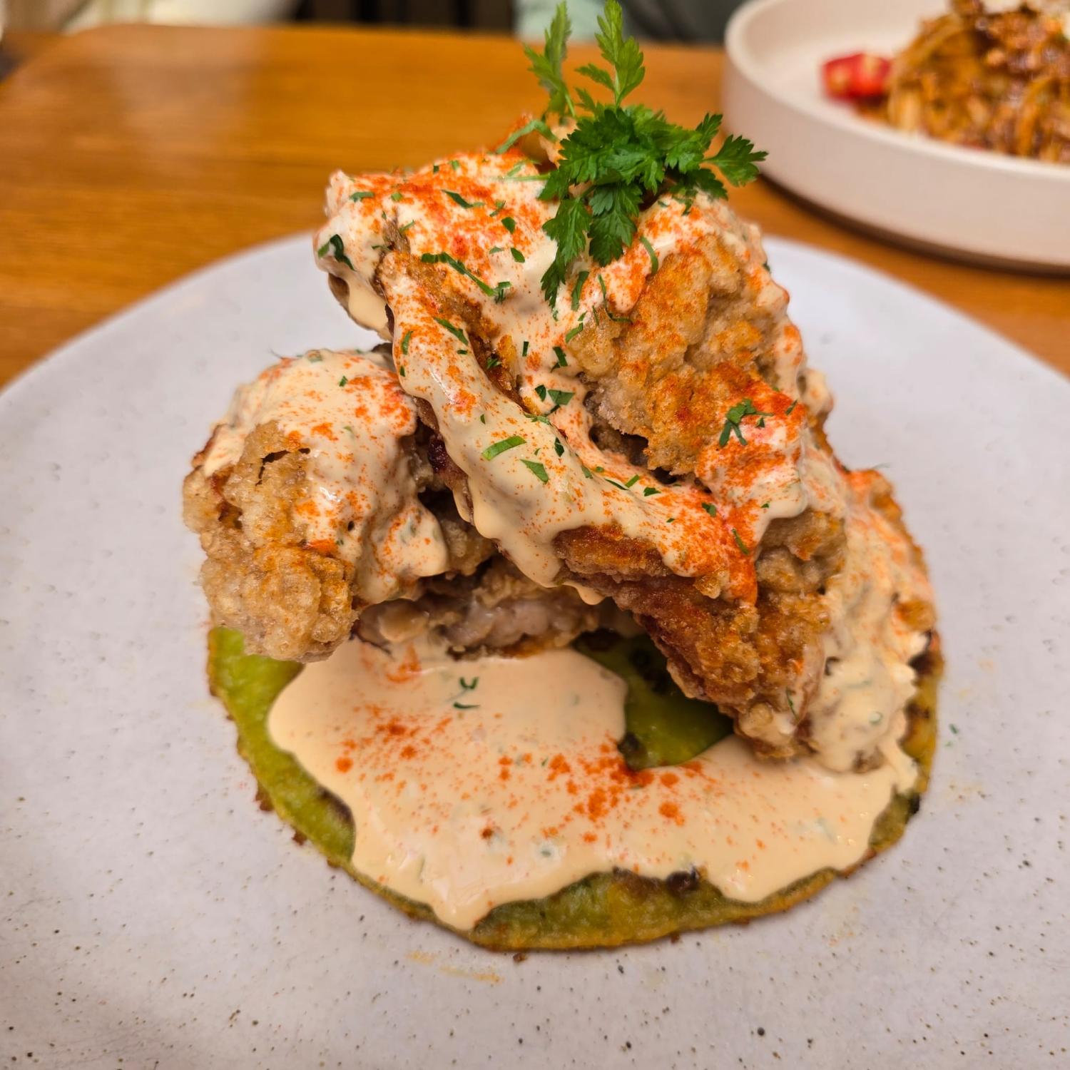 Spring Pancake And Fried Chicken