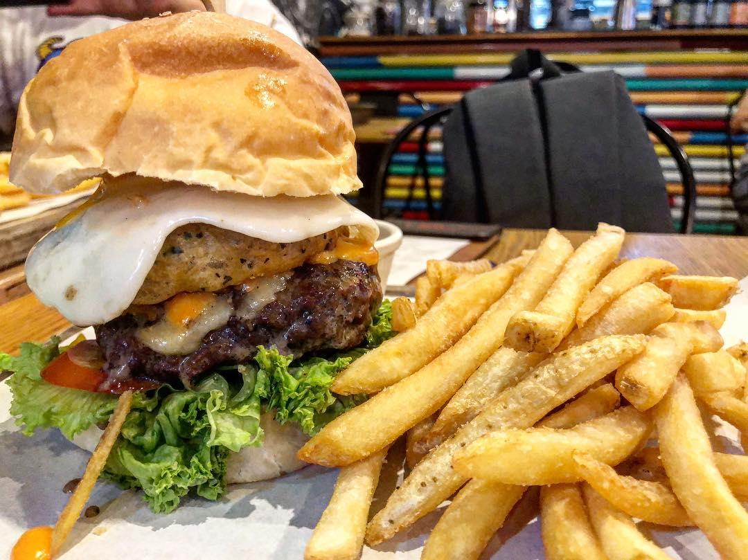 Charcoal-Grilled Big Bear Beef Burger