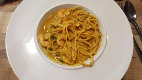 Laksa Prawn Spaghetti