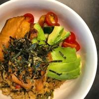 Salmon with Cauliflower Rice