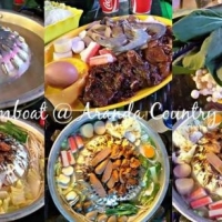 BBQ Steamboat using charcoal stove