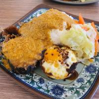 Chinese Curry Rice with Fried Fish