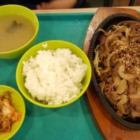 Korean beef bbq set