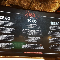 Pasta Menu