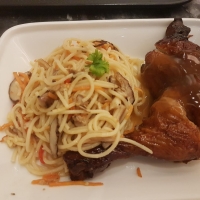 Giant Leg with Pasta