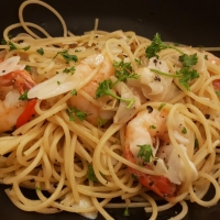 Aglio Olio Prawn