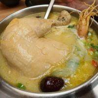 Cheesy Ginseng Chicken Hot Pot