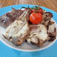 Green Chilli Curd Marinade Lamb T-Bone Chop