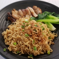 Dry Noodles with Grilled Chicken