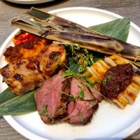 Sambal Squid, Sirloin Steak, Marinated Grilled Chicken etc