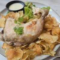 Chicken Leg Confit and Chips
