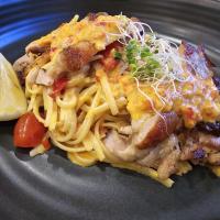 Geprek Marinara Chicken Pasta