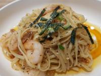 Haebi Prawn Seaweed Aglio Olio