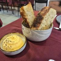 Toasted Faccocia with Confit Egg Yolk