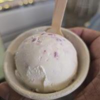 Lychee Milk with Raspberry