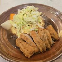 Fried Chicken Cutlet Scrambled Egg Rice