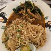 Nyonya Dry Mee Siam with Har Cheong Squid