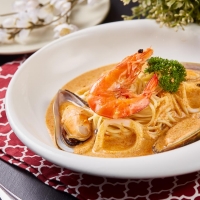 Tom Yum Seafood Pasta