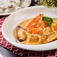 Tom Yum Seafood Pasta
