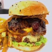 Ribs and Beef Burger