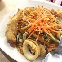 Fried Seafood Tang Hoon