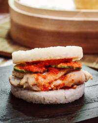 Hainanese Chicken Rice Burger