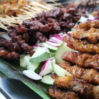 Food at Opah Satay