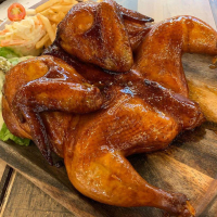 Honey Glazed Spring Chicken